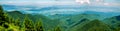 Panorama view from Fagaras mountain Royalty Free Stock Photo