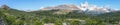 Panorama View of Fitz Roy Mountain, Patagonia Royalty Free Stock Photo