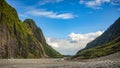 Panorama view at Franz Josef Glacier, the great and beautiful mountain