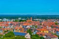 Panorama view of German town Nurnberg from Kaiserburg castle