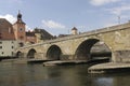 A panorama view of the german town Regensburg