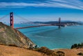 Panorama View Golden Gate Bridge San Francisco USA Royalty Free Stock Photo