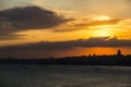 Panorama of view from the Golden Horn on the duct slopes City