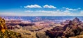 Panorama View of the Grand Canyon at the Walhalla Overlook on the North Rim of the Grand Canyon Royalty Free Stock Photo