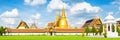 Panorama view of Grand palace and Wat phra keaw or Emerald Buddha in Bangkok