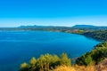 Panorama view of Greek coastline near Pilos