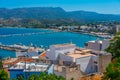 Panorama view of Greek town Sitia Royalty Free Stock Photo