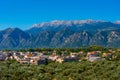 Panorama view of Greek town Sparta Royalty Free Stock Photo