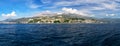 Panorama view at Herceg Novi city and high mountain