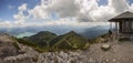 Panorama view Herzogstand mountain in Bavaria, Germany Royalty Free Stock Photo