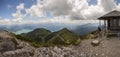 Panorama view Herzogstand mountain in Bavaria, Germany