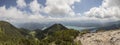 Panorama view Herzogstand mountain in Bavaria, Germany Royalty Free Stock Photo