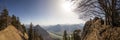 Panorama view of Heuberg mountain in Bavaria, Germany Royalty Free Stock Photo