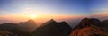 Panorama view high mountain Royalty Free Stock Photo