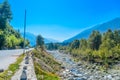 Panorama view Himalayan valley HIMACHAL PRADESH, INDIA,