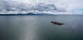 Panorama view of the historic Fenit Lighthouse on Little Samphire Island in Tralee Bay