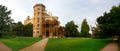 Panorama view of HLUBOKA, CZECH REPUBLIC - castle and gardens Hluboka near Ceske Budejovice