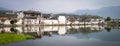 Panorama view at Hongcun ancient village is one of the Unesco world heritage of China Royalty Free Stock Photo