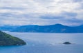 Panorama view from Ilha Grande to Angra dos Reis Brazil Royalty Free Stock Photo