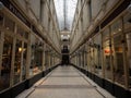 Panorama view of interior renaissance architecture of Passage Pommeraye shopping mall indoor centre Nantes France Europe