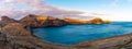 Panorama view on island in the atlantic sea, Ponta de sao laurence, Madeira, Portugal Royalty Free Stock Photo