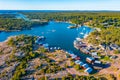 Panorama view of Karingsund situated at Aland islands in Finland