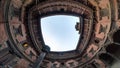 360 panorama view of Keshav Narayan Chowk in Patan Durbar Square Royalty Free Stock Photo