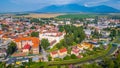 Panorama view of Kezmarok in Slovakia Royalty Free Stock Photo