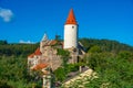 Panorama view of Krivoklat castle in Czech republic Royalty Free Stock Photo
