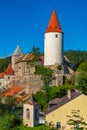 Panorama view of Krivoklat castle in Czech republic Royalty Free Stock Photo