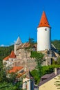 Panorama view of Krivoklat castle in Czech republic Royalty Free Stock Photo
