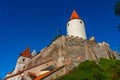 Panorama view of Krivoklat castle in Czech republic Royalty Free Stock Photo