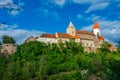 Panorama view of Krivoklat castle in Czech republic Royalty Free Stock Photo