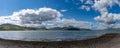 Panorama view of the Kyle of Tongue and surrounding mountains in the Scottish Highlands Royalty Free Stock Photo