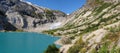 Panorama View From The Lake Nigardsbrevatnet To The Glacier Nigardsbreen In Jostedalsbreen National Park Royalty Free Stock Photo