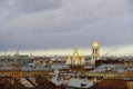 Panorama view, Ligovsky prospect Floor. Concept for real estate panoramic modern cityscape building bird eye aerial view