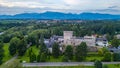 Panorama view of Liptovsky Hradok castle in Slovakia Royalty Free Stock Photo