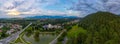 Panorama view of Liptovsky Hradok castle in Slovakia Royalty Free Stock Photo