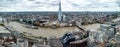 Panorama View Of London From Sky Garden With River Thames, London Tower And Towerbridge In The UK Royalty Free Stock Photo