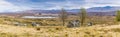 A panorama view looking back across Rannoch Moor near Glencoe, Scotland Royalty Free Stock Photo