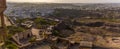 A panorama view looking down on the blue city of Jodhpur, Rajasthan, India Royalty Free Stock Photo