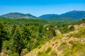 Panorama view of Lousios gorge in Greece