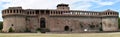 Panorama view of the medieval Rocca Sforzesca in Imola. Fortress of Imola. Bologna, Italy