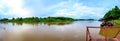 Panorama View of Mekong River in Chiang Saen District