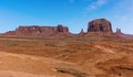 Merrick Butte, Elephant Butte, East Mitten Butte and West Mitten Butte in Monument Valley tribal park