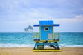 Panorama view of Miami South Beach, Florida, USA. Travel location ocean concept. Royalty Free Stock Photo