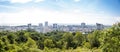 Panorama view of Miri city, Sarawak, Borneo, Malaysia Royalty Free Stock Photo