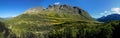 Panorama View Of The Mountains In The Barren Landscape Of The Icefields Of Jotunheimen National Park