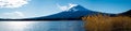 Panorama view of Mt. Fuji at Oishi Park Royalty Free Stock Photo