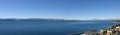 Panorama view of Nahuel Huapi Lake, close to Bariloche, Argentina Royalty Free Stock Photo